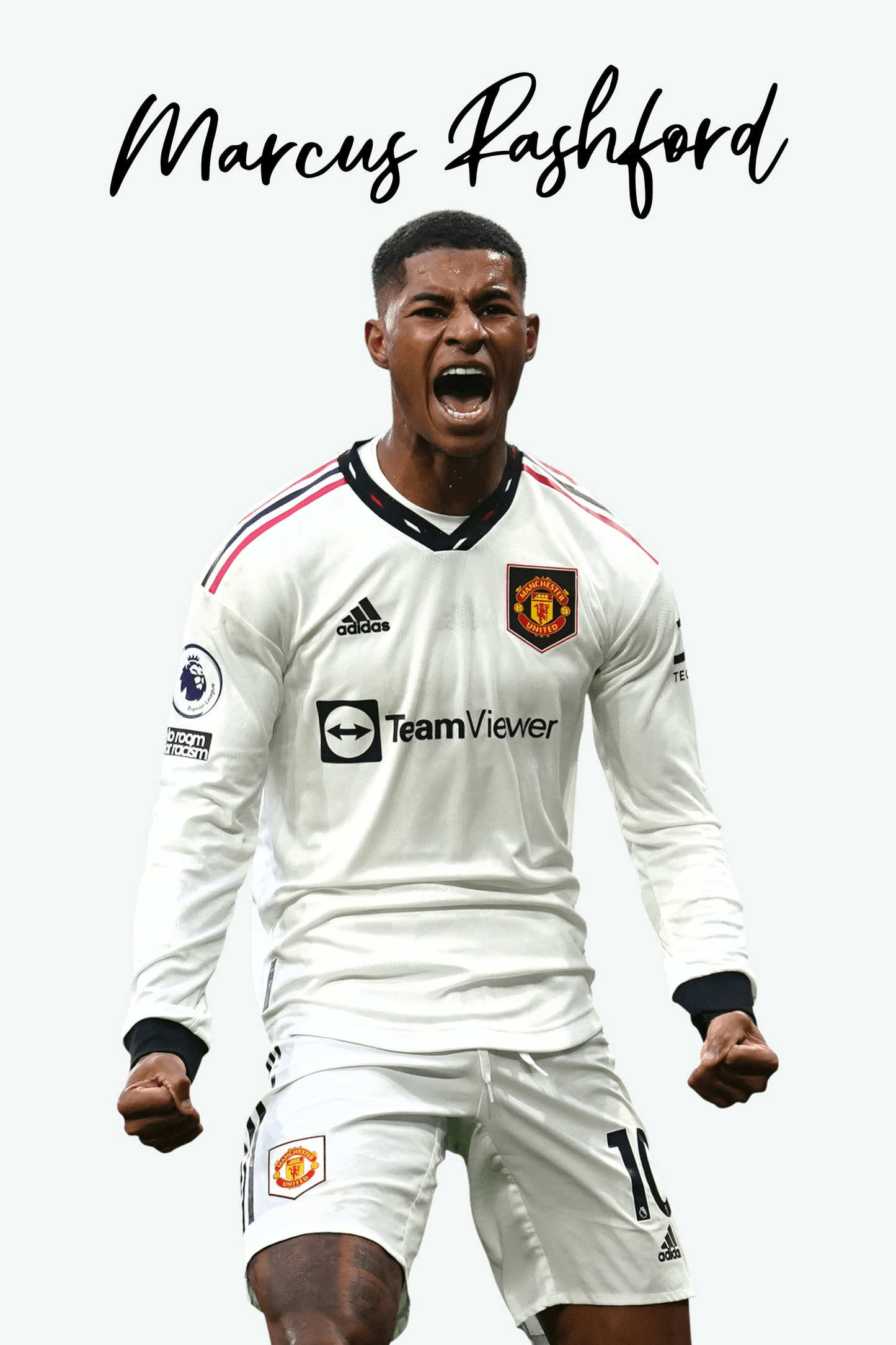 Marcus Rashford - Man Utd 3 Digital Art Football Poster