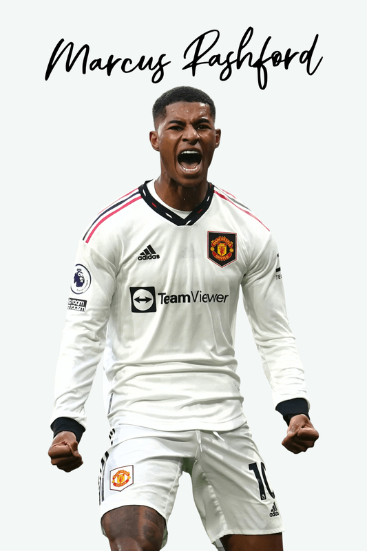 Marcus Rashford - Man Utd 3 Digital Art Football Poster