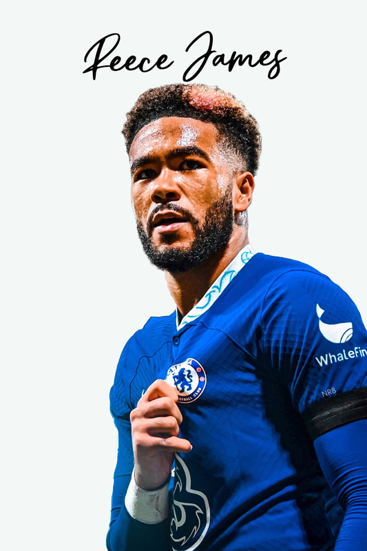 Reece James - Chelsea 1 Digital Art Football Poster