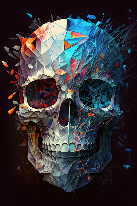 Skull 1 Digital Art Poster