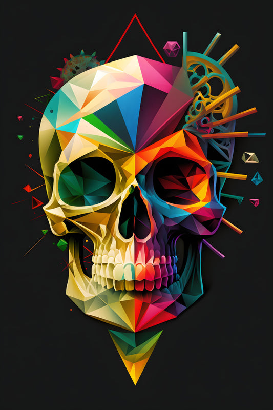 Skull 13 Digital Art Poster