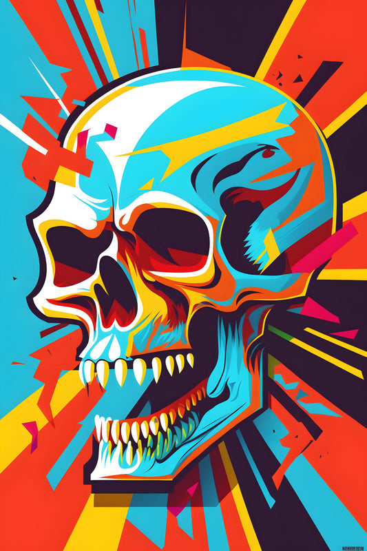 Skull 2 Digital Art Poster