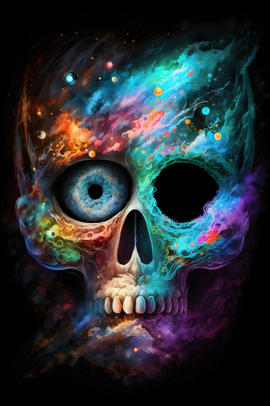 Skull 22 Digital Art Poster