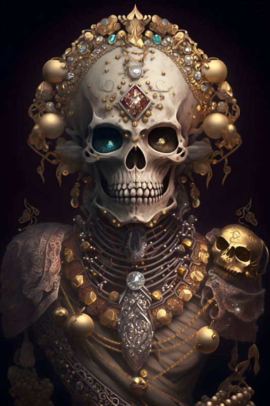 Skull 23 Digital Art Poster