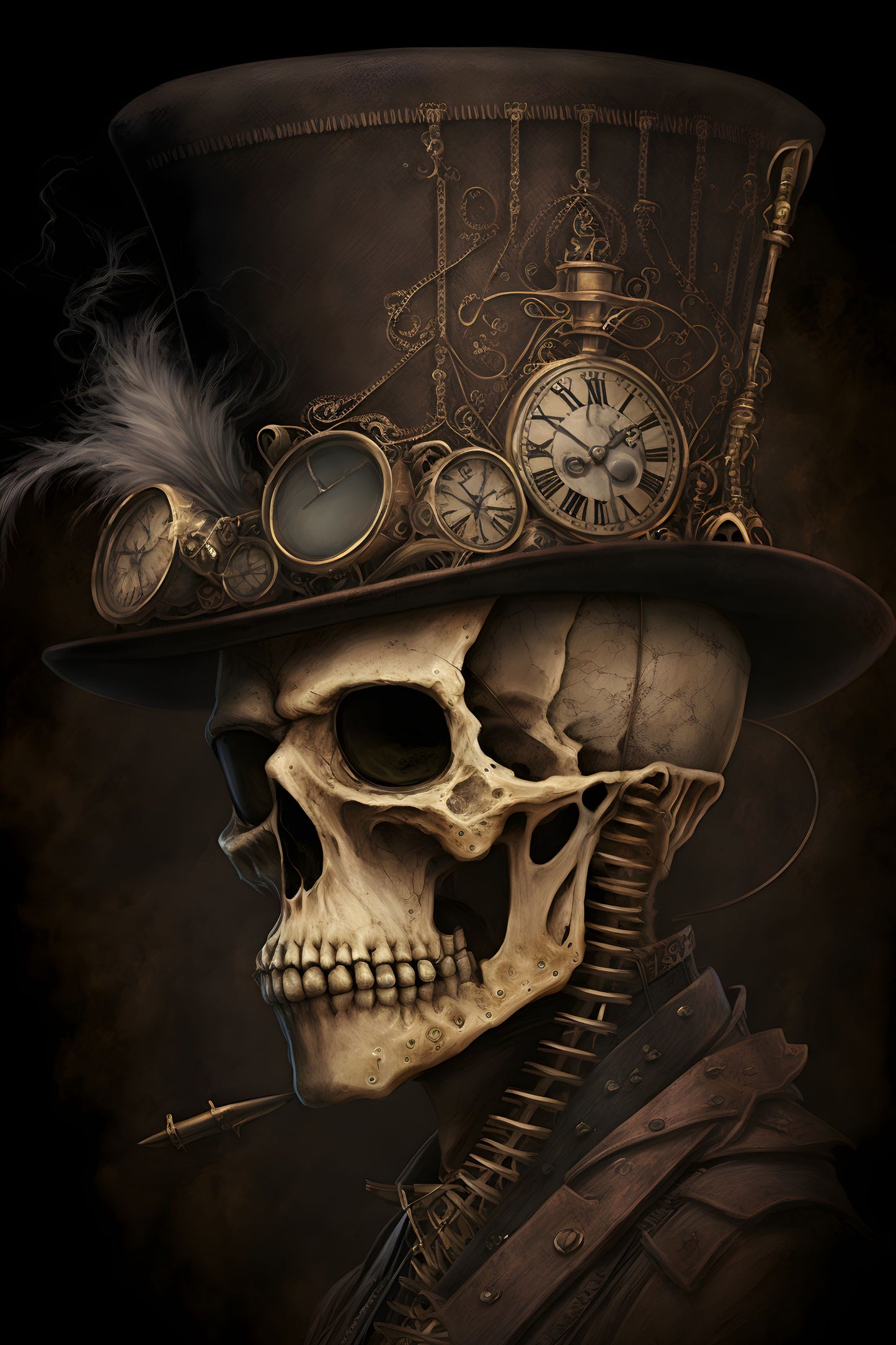 Skull 25 Digital Art Poster