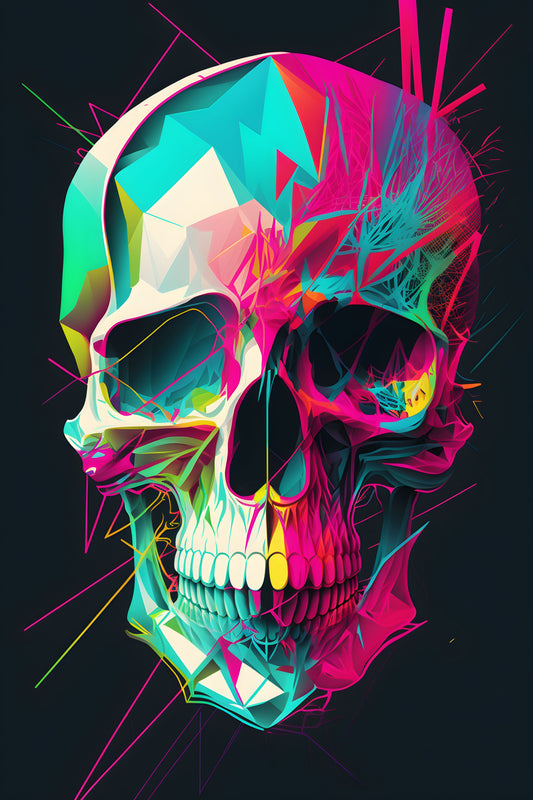 Skull 4 Digital Art Poster