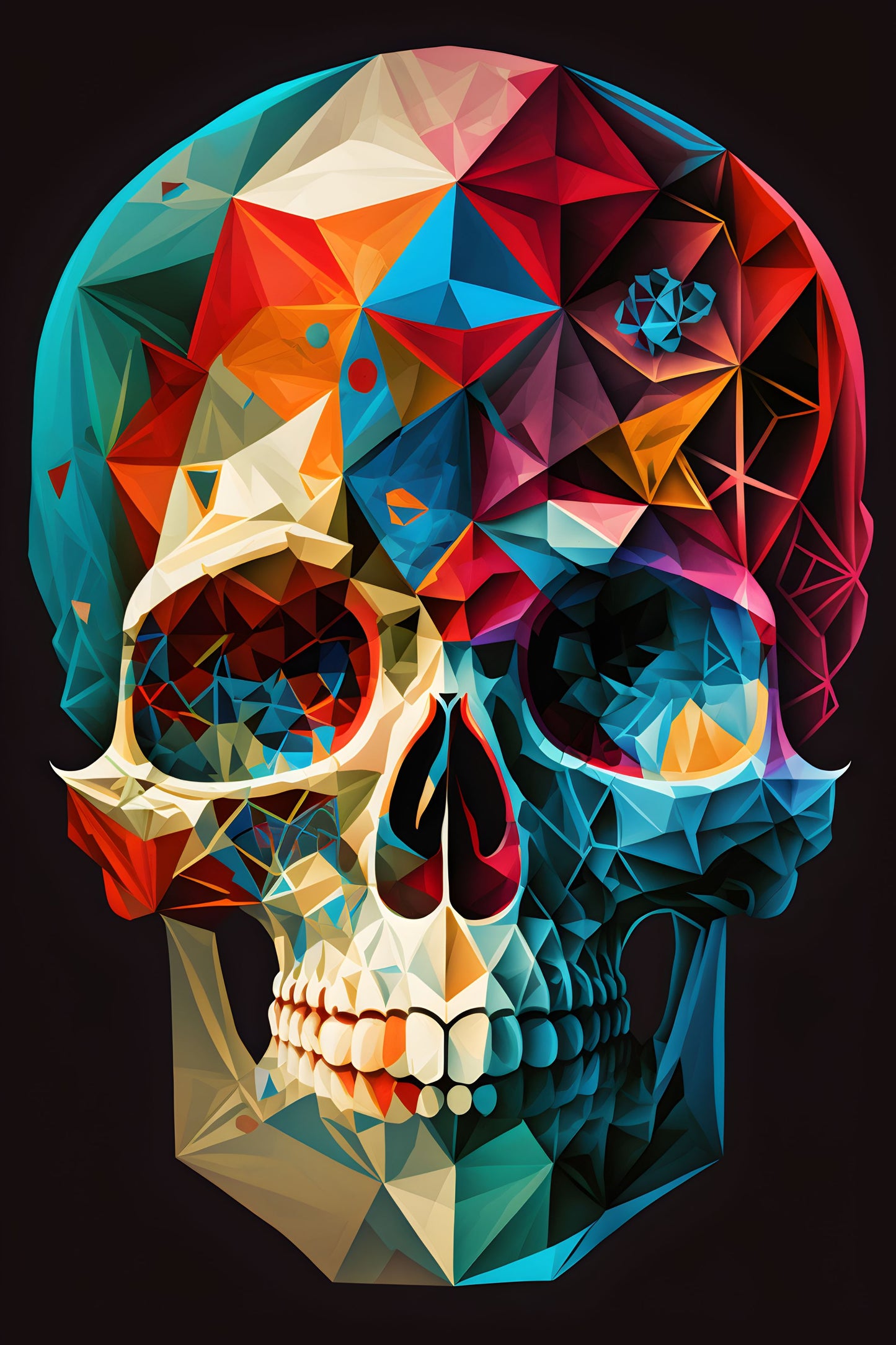 Skull 5 Digital Art Poster