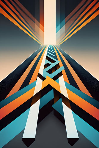 Skyrise - Abstract Art Poster