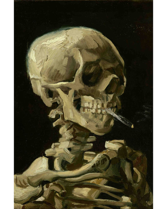 Vincent Van Gogh - Skull of a Skeleton with Burning Cigarette (1886) Poster