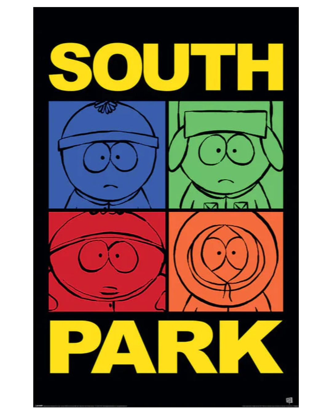 South Park (Block Colour) Poster