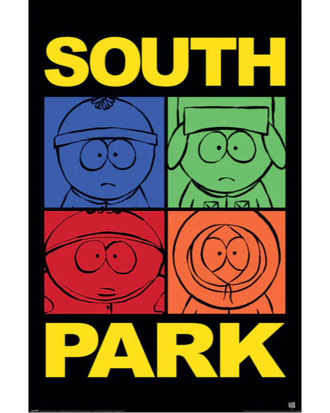 South Park (Block Colour) Poster