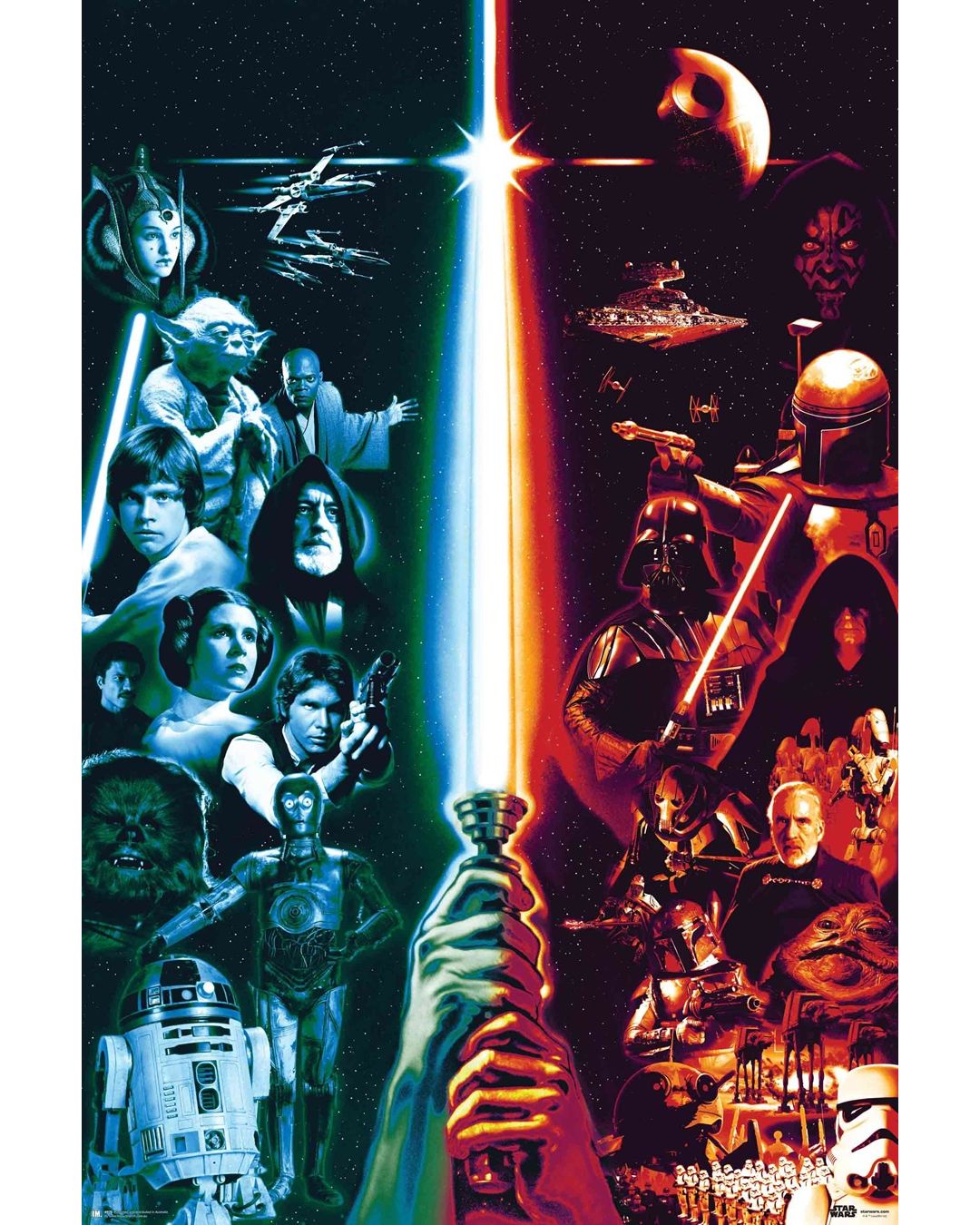Star Wars Classic - Dark and Light Poster