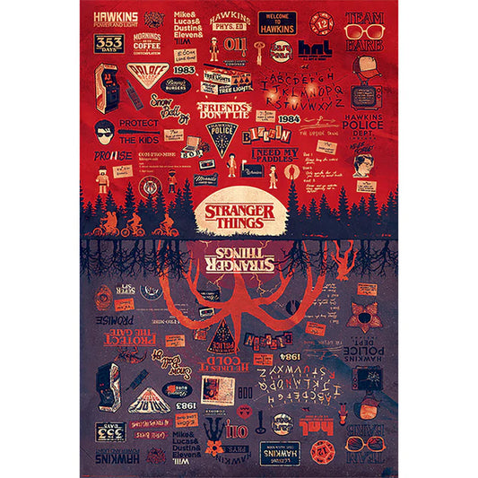 Stranger Things - The Upside Down Poster