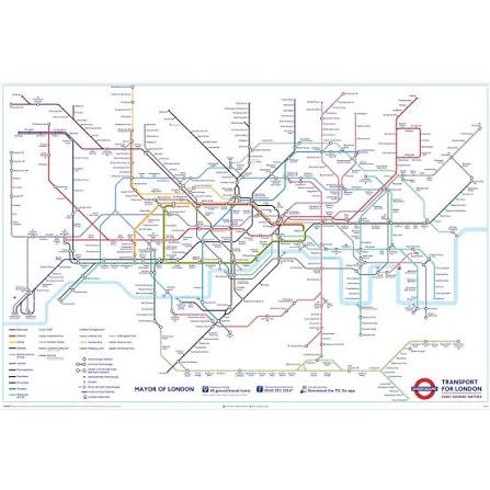 TFL (London Underground Map) Maxi Poster