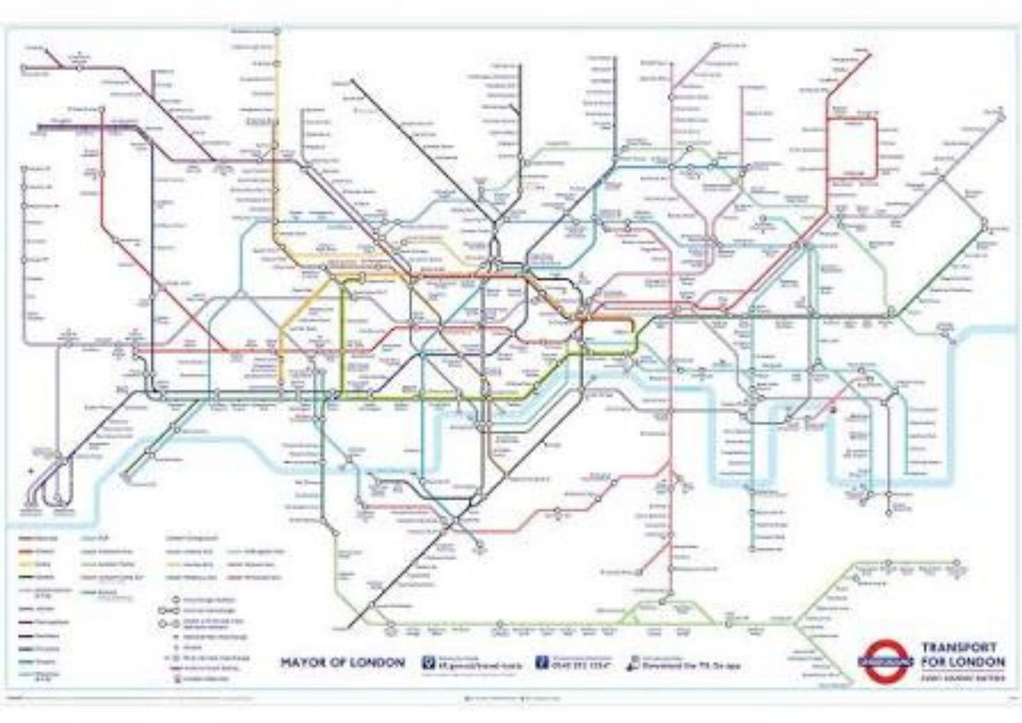 TFL (London Underground Map) Maxi Poster