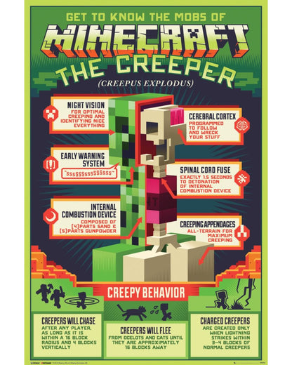 Minecraft - Creepy Behaviour Gaming Poster