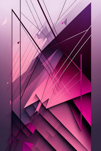 Triangle Pink - Abstract Art Poster - egoamo.co.za