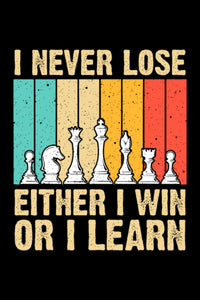 I Never Lose - Inspirational Quote Poster