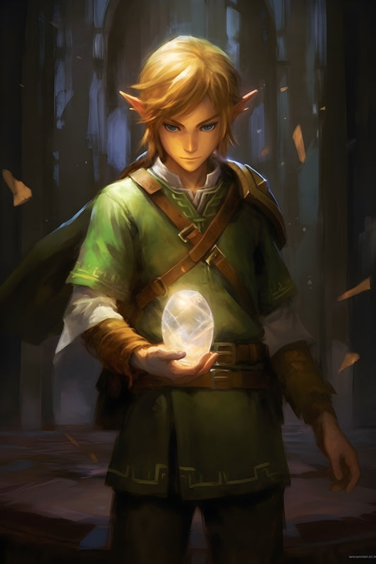 Legend of Zelda 8 Digital Art Gaming Poster