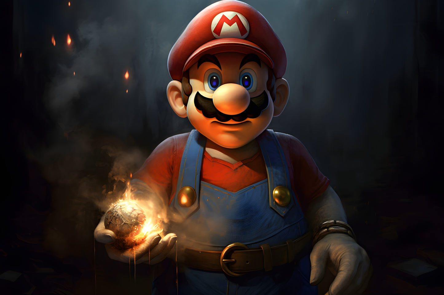 Super Mario 25 Digital Art Gaming Poster