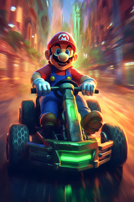 Super Mario 11 Digital Art Gaming Poster