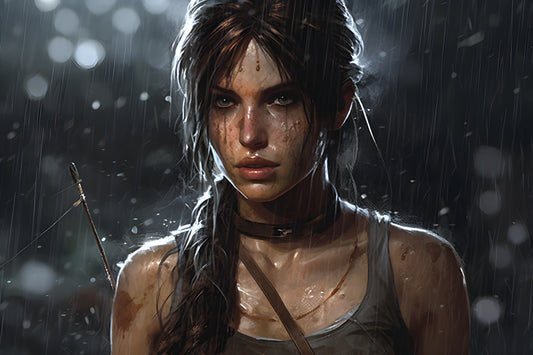 Tomb Raider 1 Digital Art Gaming Poster