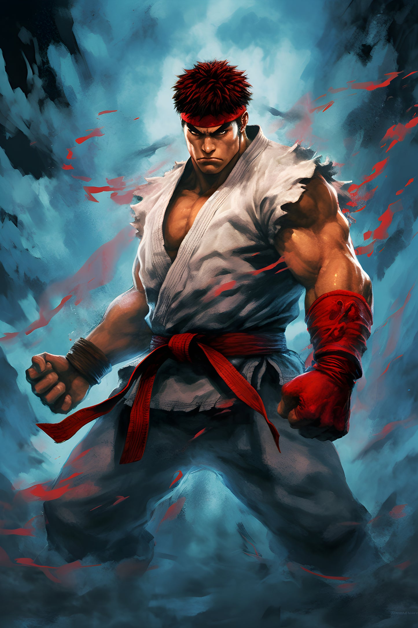 Street Fighter 5 Digital Art Gaming Poster