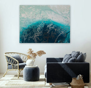 Teal Soothing by Petra Meikle de Vlas  - Photography poster - egoamo.co.za