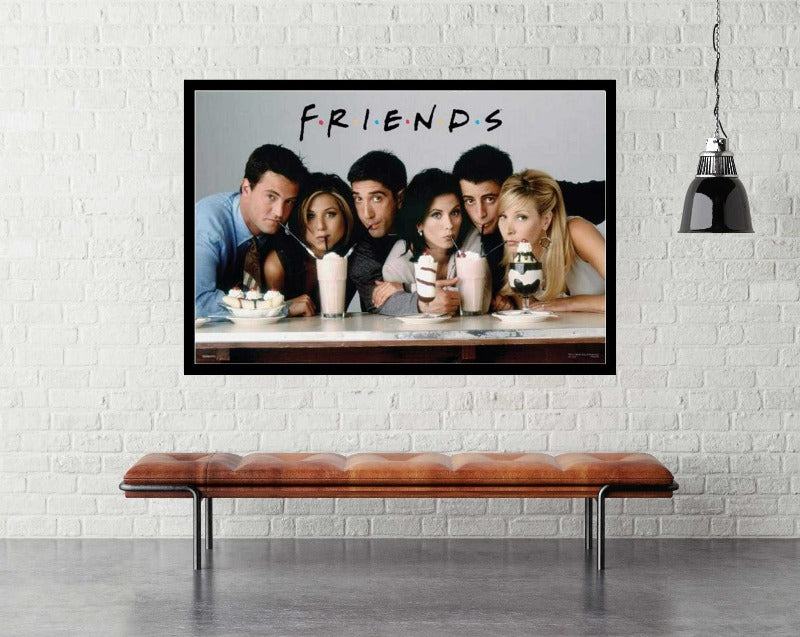 Friends Milkshakes Poster - room mockup - egoamo posters