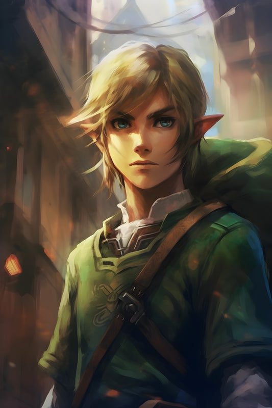 Legend of Zelda 5 Digital Art Gaming Poster