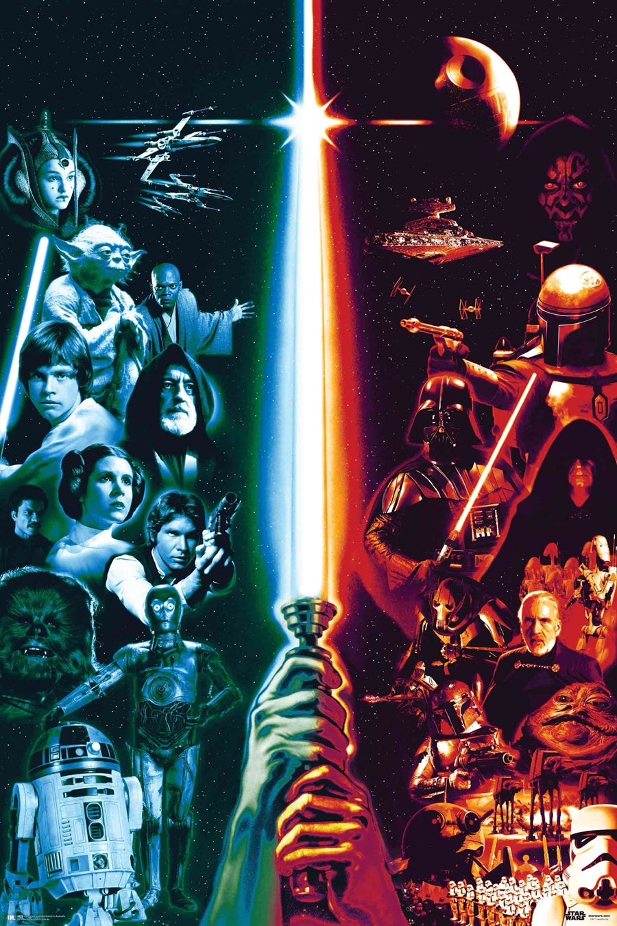 Star Wars Classic - Dark and Light Poster