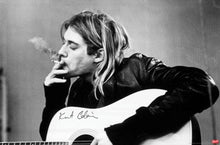 Nirvana  - Kurt Cobain Guitar Solo Poster - egoamo.co.za