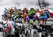 Superheroes grabbing lunch - Poster - egoamo.co.za