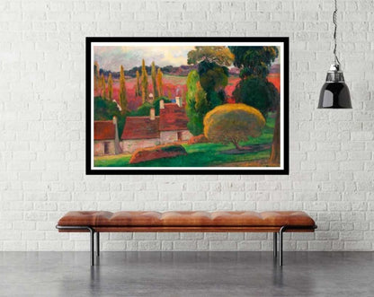 A Farm in Brittany - room mockup - egoamo posters