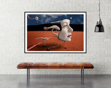 A Tribute to Salvador Dali by Alessandro Petrini - room mockup - art poster - egoamo posters