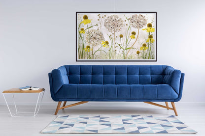 Alliums and heleniums - room mockup - egoamo posters