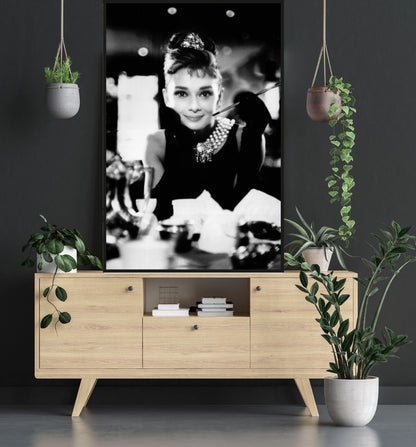 Audrey Hepburn Breakfast at Tiffanies Room Mockup