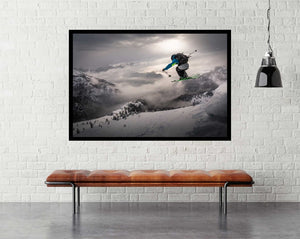 Backcountry Skiing by Sandi Bertoncelj - Snow Skiing Poster - egoamo.co.za