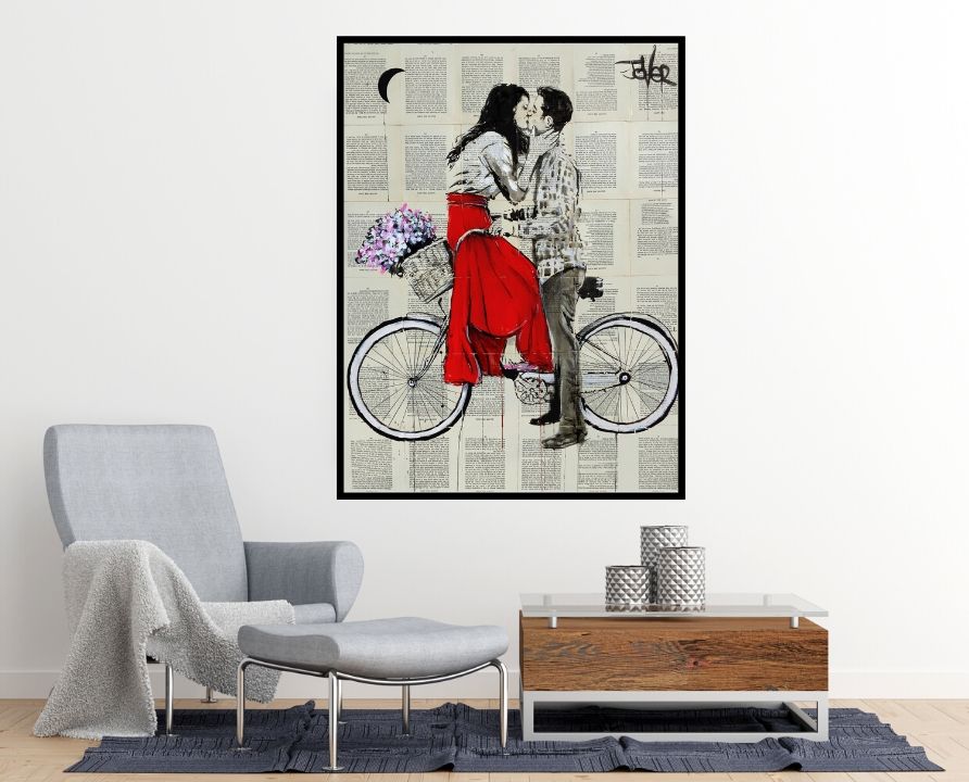 Loui Jover - Bike Days Art Print - egoamo.co.za