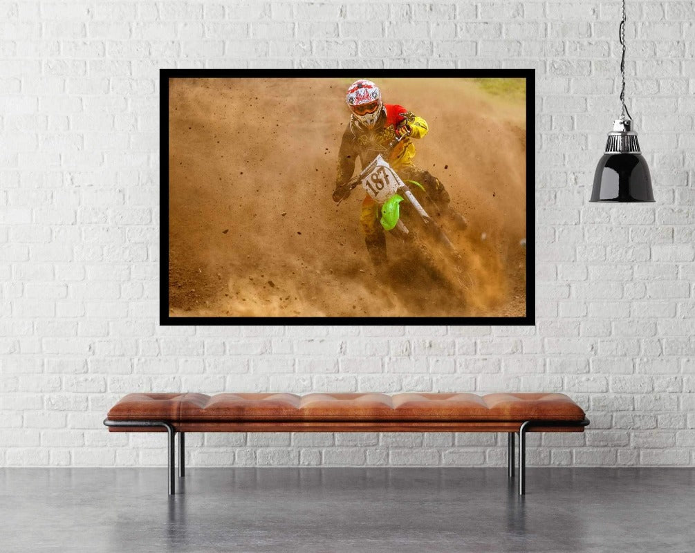 Biker - room mockup - egoamo posters