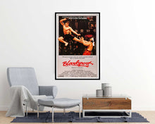 Bloodsport movie poster - egoamo posters - room mockup