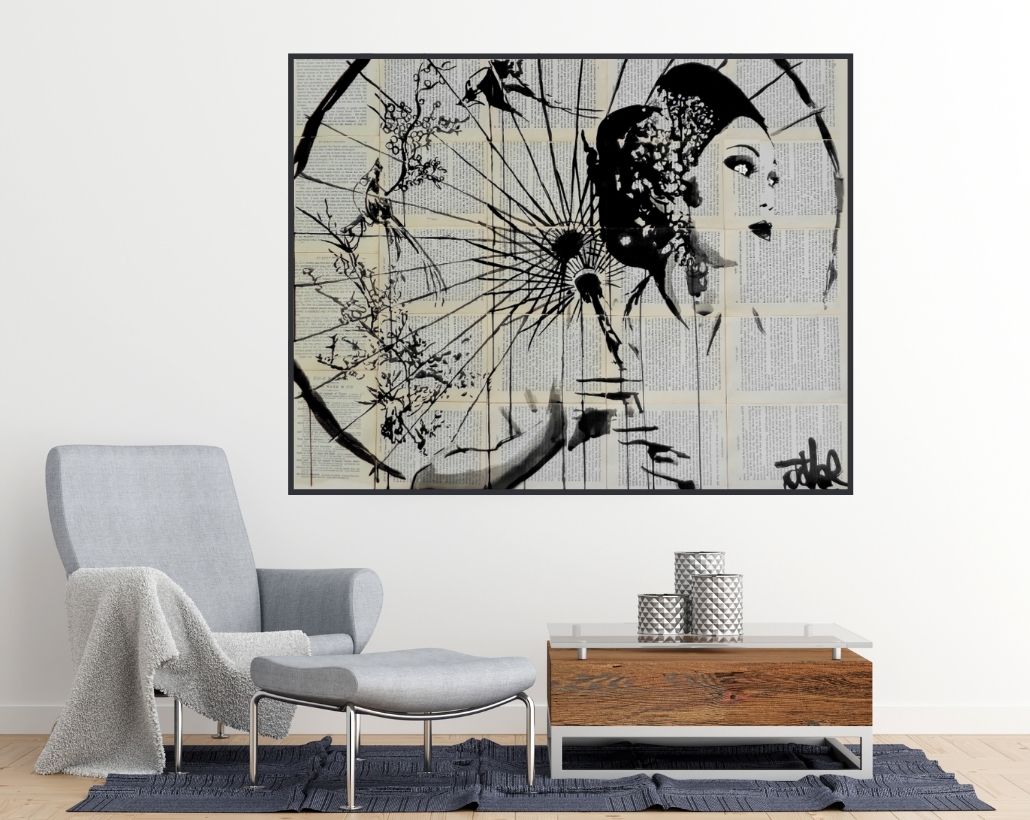 Loui jover blossom 2 art print - egoamo posters - room mockup