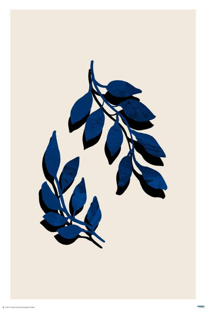 Blue Twig Brush  - egoamo posters