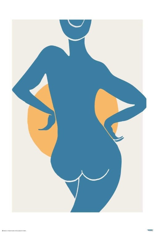 Blue woman - egoamo posters