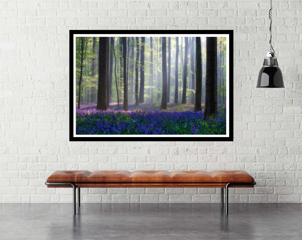 Bluebells - room mockup - egoamo posters