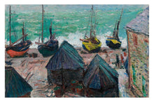 Boats on the Beach at Étretat  - egoamo posters