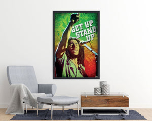 Bob Marley - Get Up Stand Up Music Poster Mock Up egoamo.co.za Posters 