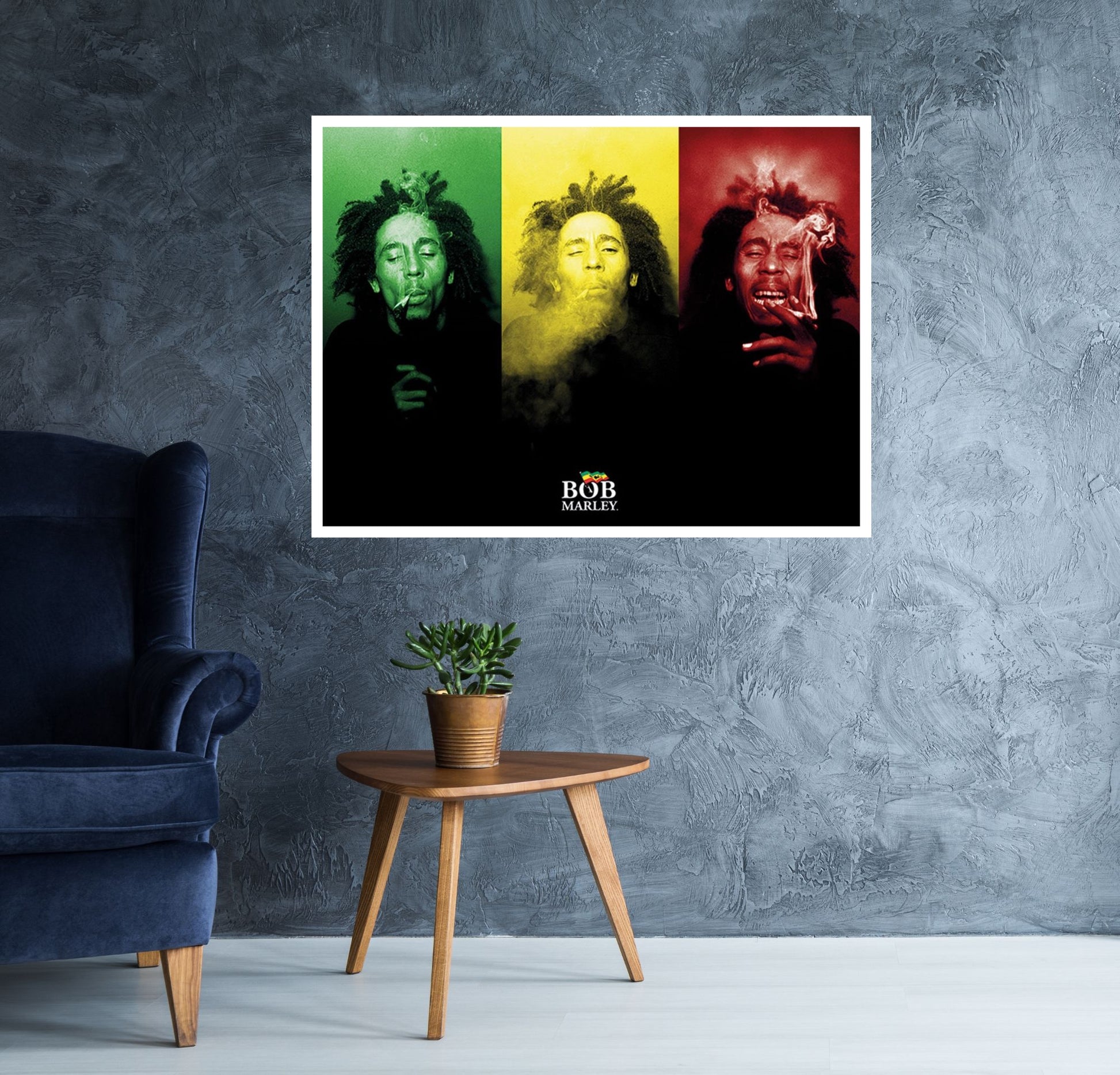 Bob Marley - Smoking Rasta Poster egoamo.co.za Posters