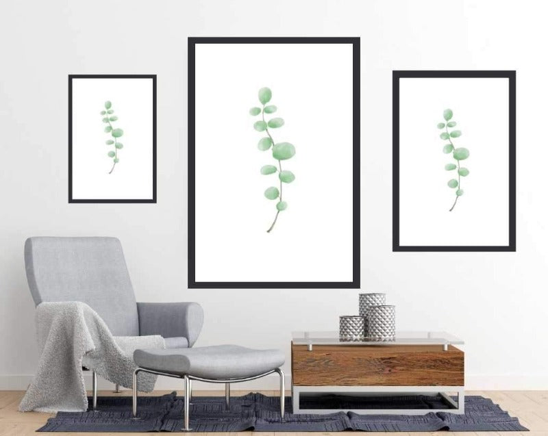 Branch watercolour art poster - room mockup - egoamo posters