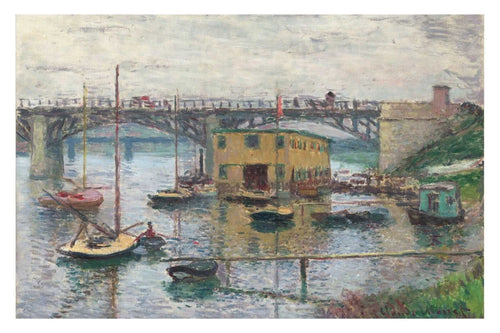 Bridge at Argenteuil on a Gray Day (1876) - egoamo posters